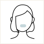 鼻下（鼻含む）